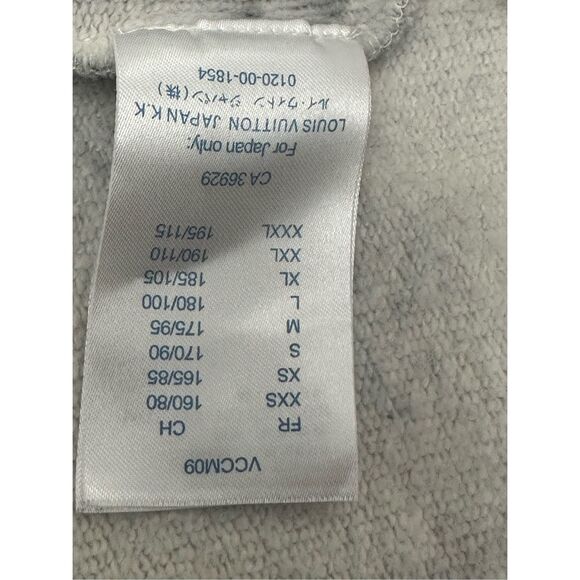 Louis Vuitton Grey & Neon Yellow Upside-Down Logo Sweatshirt Size M - Picture 15 of 16